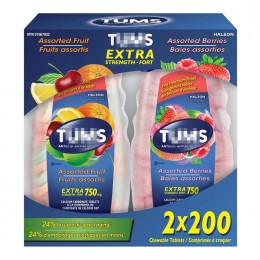 코스트코 TUMS 텀즈 텀스 엑스트라 750mg 제산제 위산 억제 200정X 2병세트(리뉴얼 용량동일)