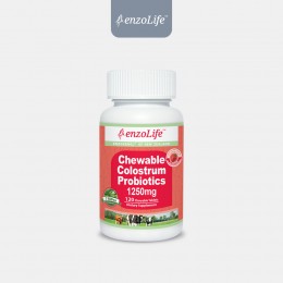 Enzolife Chewable Colostrum Probiotics 1250mg - Strawberry 120ct