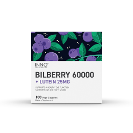 INNO HEALTH & CARE BILBERRY 60000 + LUTEIN 25MG 100 VEGE CAPS